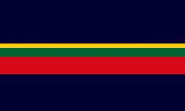 [Camp flag of Royal Marines headquarters]